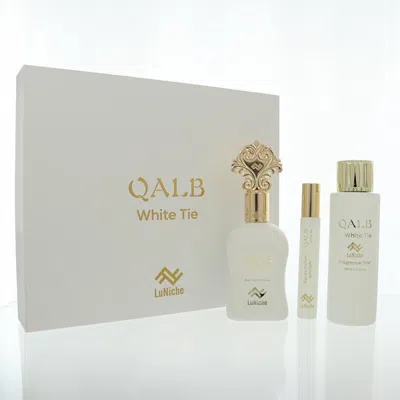 Luniche Unisex Qalb White Tie 3pcs Edp Gift Set Fragrances 850068869473