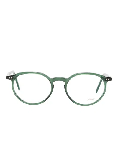 Lunor A5 231 Round-frame Glasses In Green