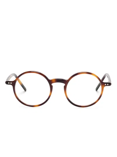 Lunor A5 Glasses In Brown