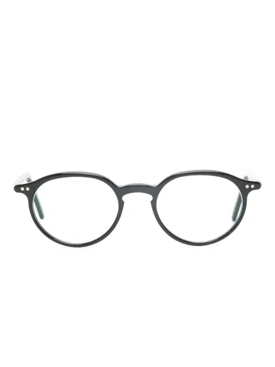 Lunor 圆形镜框眼镜 In Black