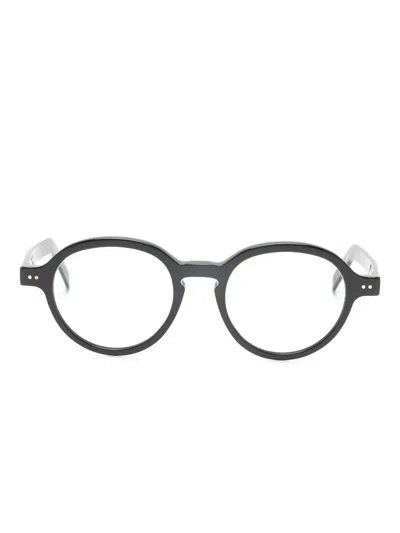 Lunor 圆形镜框眼镜 In Black