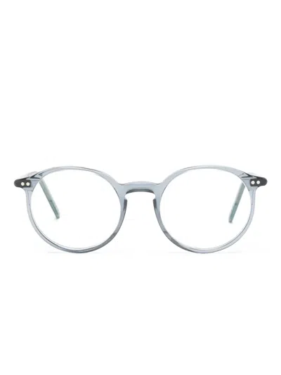 Lunor 圆形镜框眼镜 In Blue