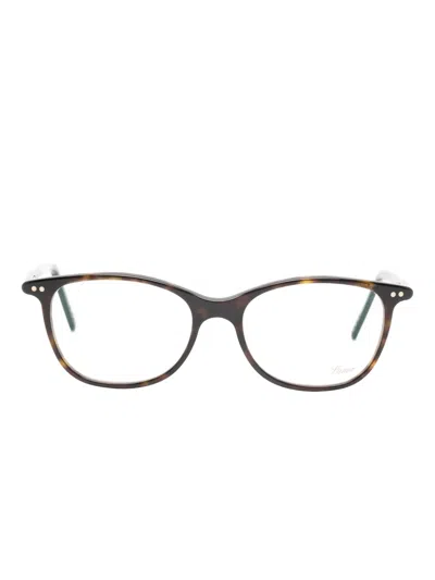 Lunor Geometric-frame Glasses In Brown