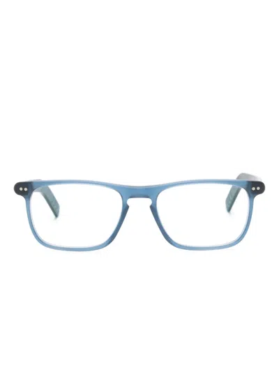 Lunor Rectangle-frame Glasses In Blue