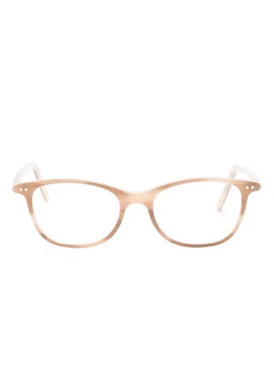 Lunor Rectangle-frame Glasses In Neutral