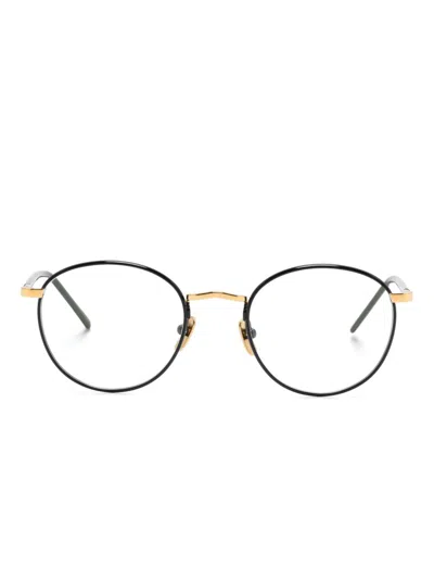 Lunor Round-frame Glasses In Black