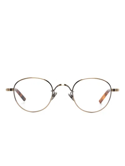 Lunor Round-frame Glasses In Gray