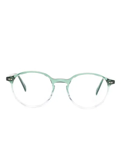 Lunor Round-frame Glasses In Green