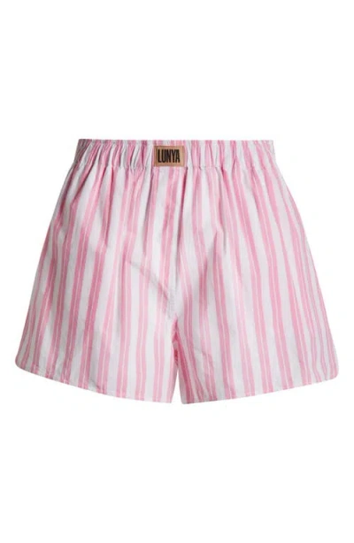 Lunya Airy Cotton Boxer Pajama Shorts