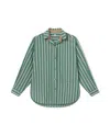 Lunya Airy Cotton Long Sleeve Pant Set Giverny Stripe In Giverny Stripe
