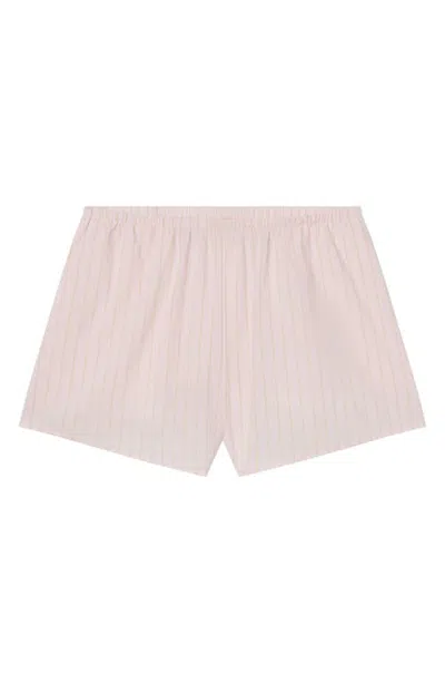 Lunya Airy Cotton Piped Short In Neutral