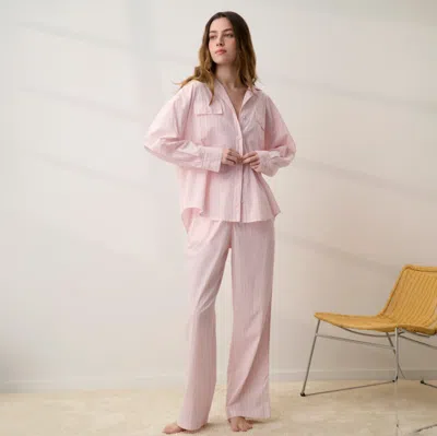 Lunya Airy Cotton Piped Wide Leg Pant