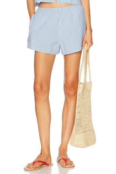 Lunya Airy Cotton Short In Blue