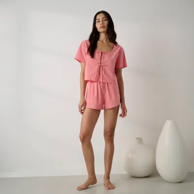 Lunya Airy Cotton Short In Orange