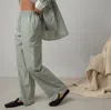 Lunya Airy Cotton Straight Leg Pant Overstory Stripe