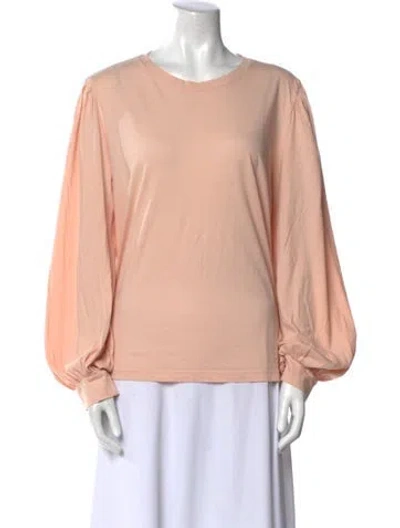 Pre-owned Lunya Bateau Neckline Long Sleeve Sweatshirt In Neutral