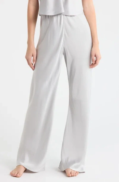 Lunya Bias Cut Washable Silk Pajama Pants In White
