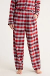 Lunya Brushed Flannel Pajama Pants In Multi