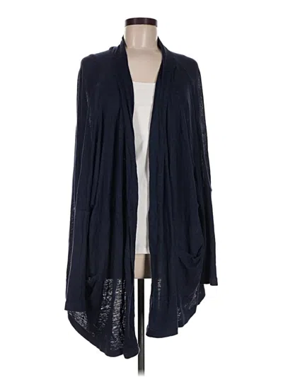 Pre-owned Lunya Cardigan Sweater In Blue
