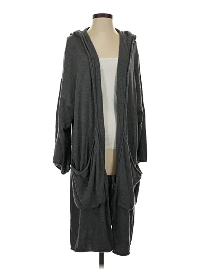 Pre-owned Lunya Cardigan Sweater In Gray