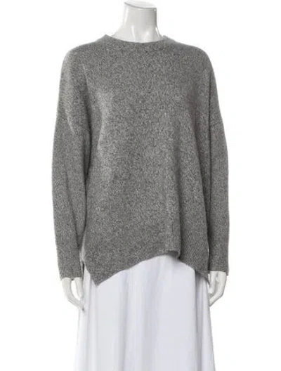 Pre-owned Lunya Cashmere Crew Neck Sweater In Gray