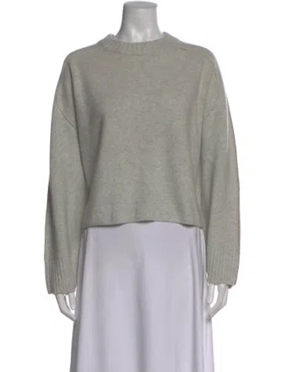 Pre-owned Lunya Cashmere Crew Neck Sweater W/ Tags In Gray
