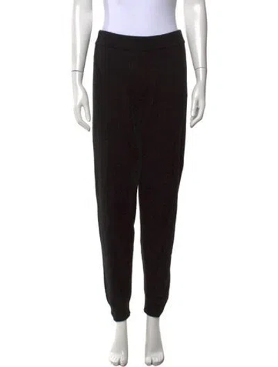 Pre-owned Lunya Cashmere Straight Leg Pants In Black