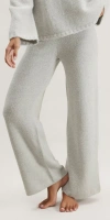 Lunya Cashmere Wool Wide Leg Pant Misty Stone In White