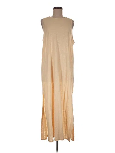 Pre-owned Lunya Casual Dress In Tan