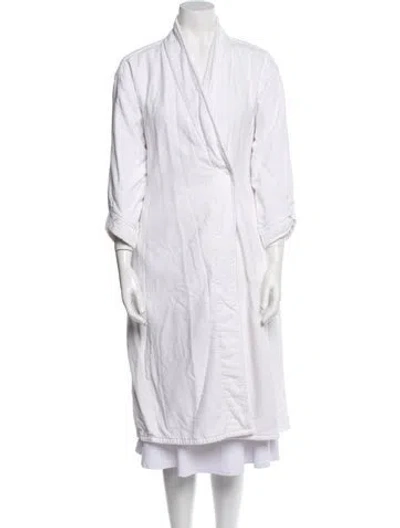 Pre-owned Lunya Coat In White
