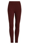 Lunya Cottonsilk™ Organic Cotton Blend Rib Leggings In Burgundy