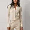 Lunya Cottonsilk Ribbed Button Up