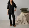 Lunya Cottonsilk Ribbed Tunic In Black