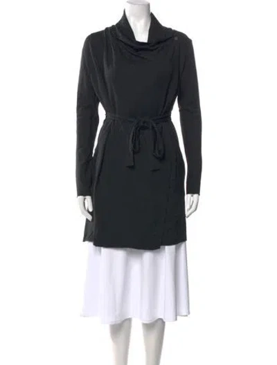 Pre-owned Lunya Cowl Neck Sweater In Black