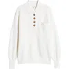 Lunya Cozy Organic Cotton Blend Pocket Henley In Sincere White