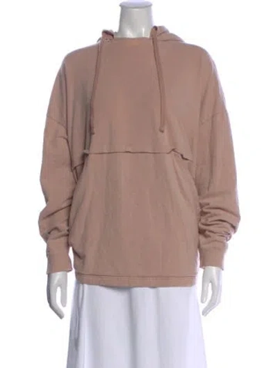 Pre-owned Lunya Crew Neck Long Sleeve Hoodie In Neutral