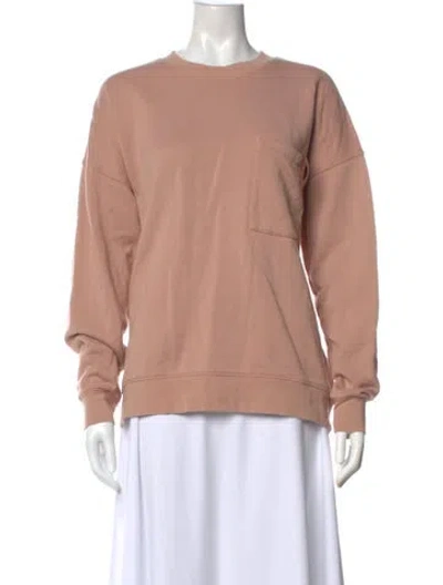 Pre-owned Lunya Crew Neck Long Sleeve Sweatshirt In Neutral