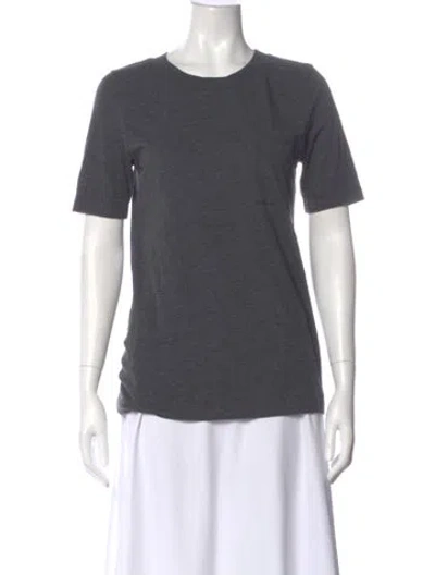 Pre-owned Lunya Crew Neck Short Sleeve T-shirt In Grey