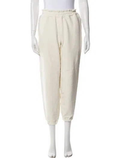 Pre-owned Lunya Cutout Accent Sweatpants In Neutral