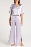Lunya High Waist Washable Silk Pajamas In Crescent Lavender