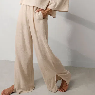 Lunya Linen Knit Side Slit Pant
