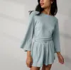 Lunya Linen Knit Side Slit Short