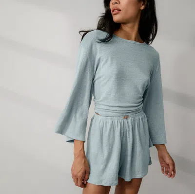 Lunya Linen Knit Side Slit Short