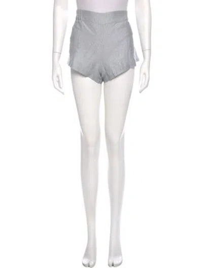 Pre-owned Lunya Linen Mini Shorts In Gray