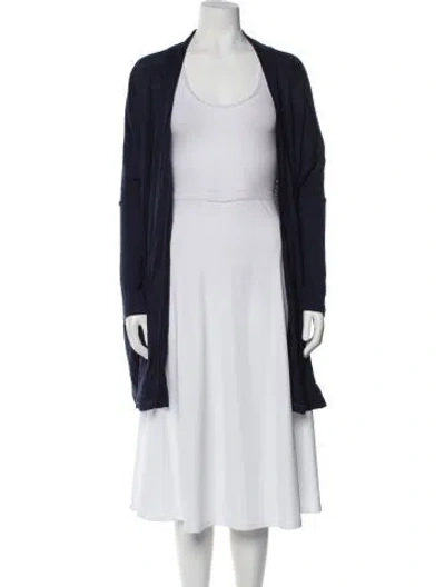 Pre-owned Lunya Linen Robe In Blue