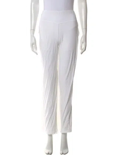 Pre-owned Lunya Linen Wide Leg Pants In Gray