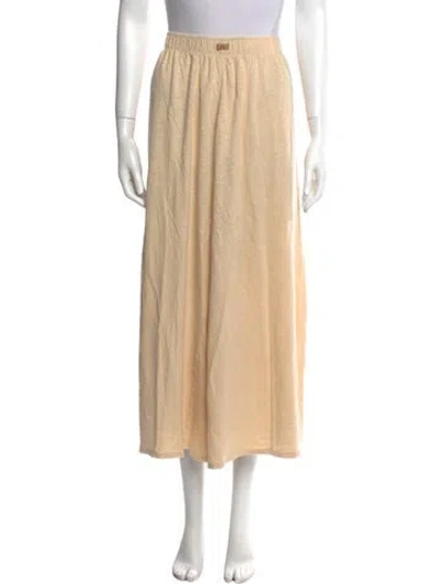 Pre-owned Lunya Linen Wide Leg Pants In Neutral