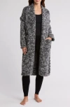 Lunya Lofty Tie Waist Wool Blend Cardigan In Cinder Coal