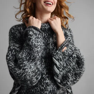 Lunya Lofty Wool Whip Stitch Pullover In Cinder Coal