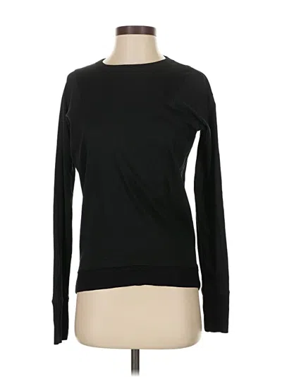 Pre-owned Lunya Long Sleeve T-shirt In Black